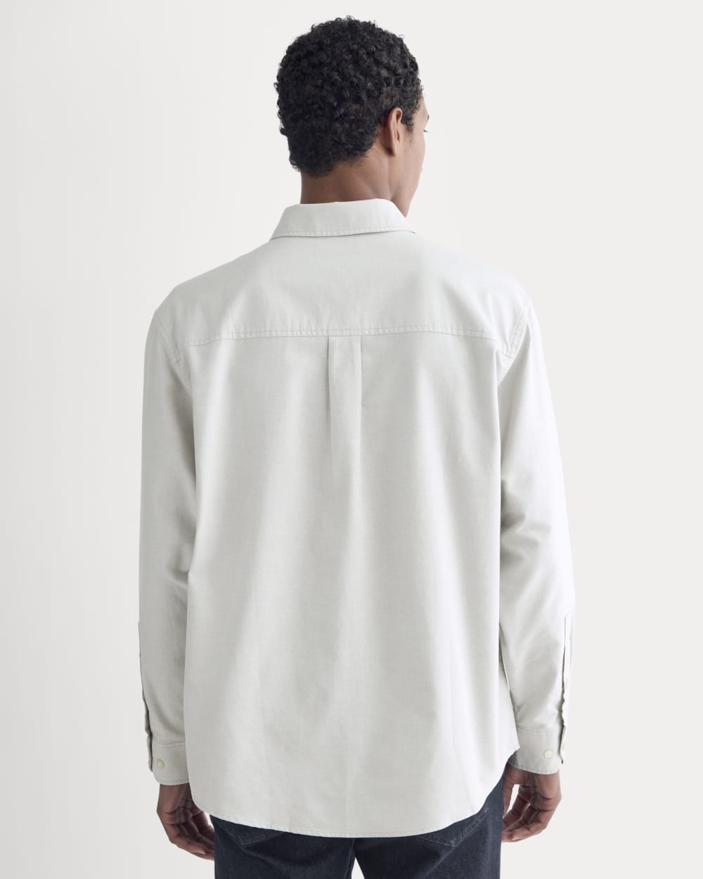 Oversized Oxford Shirt | Grey