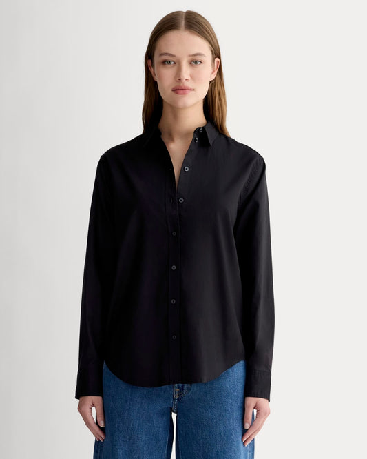 The Must-Have Shirt in Silky Cotton | Black