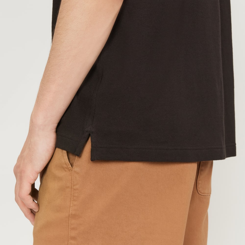 The Pique Short-Sleeve Shirt | Black