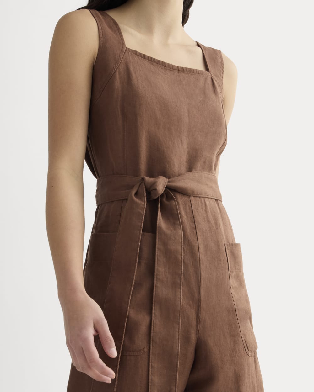 The Utility Coverall in Linen | Cedarwood