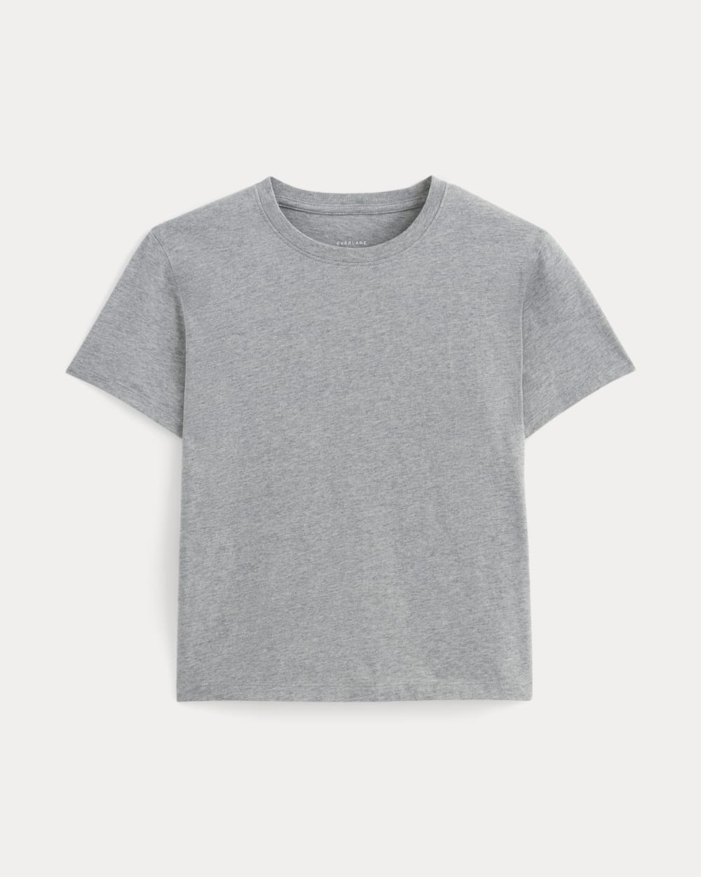 The Box-Cut Tee in Essential Cotton |  Heathered Grey | No Pocket