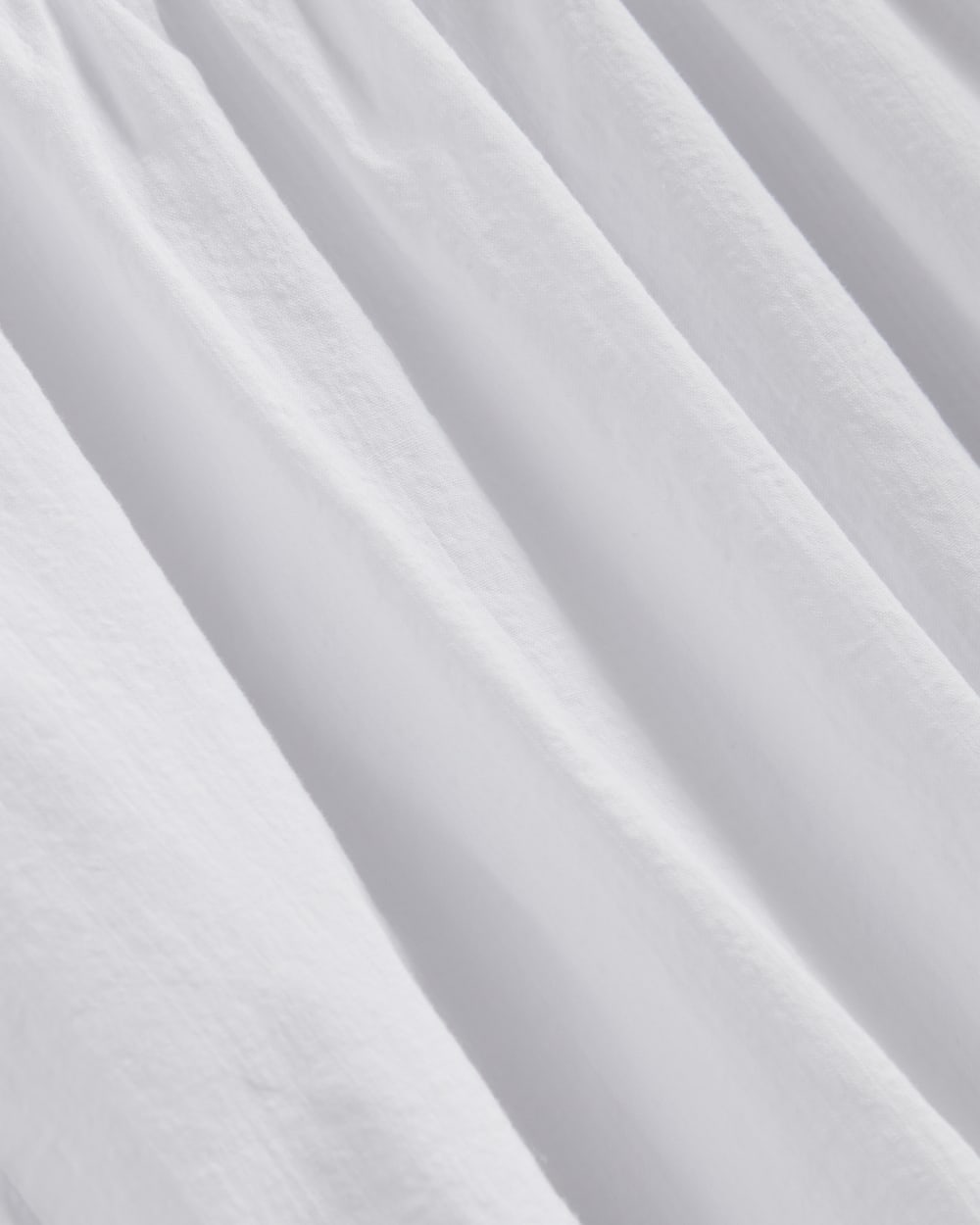 The Gauze Puff-Sleeve Top | White