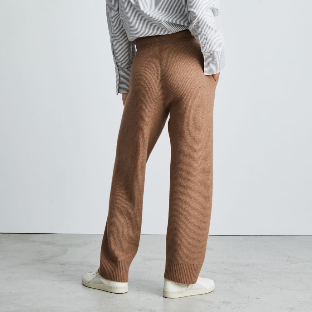 The Cozy-Stretch Wide-Leg Sweatpant | Camel