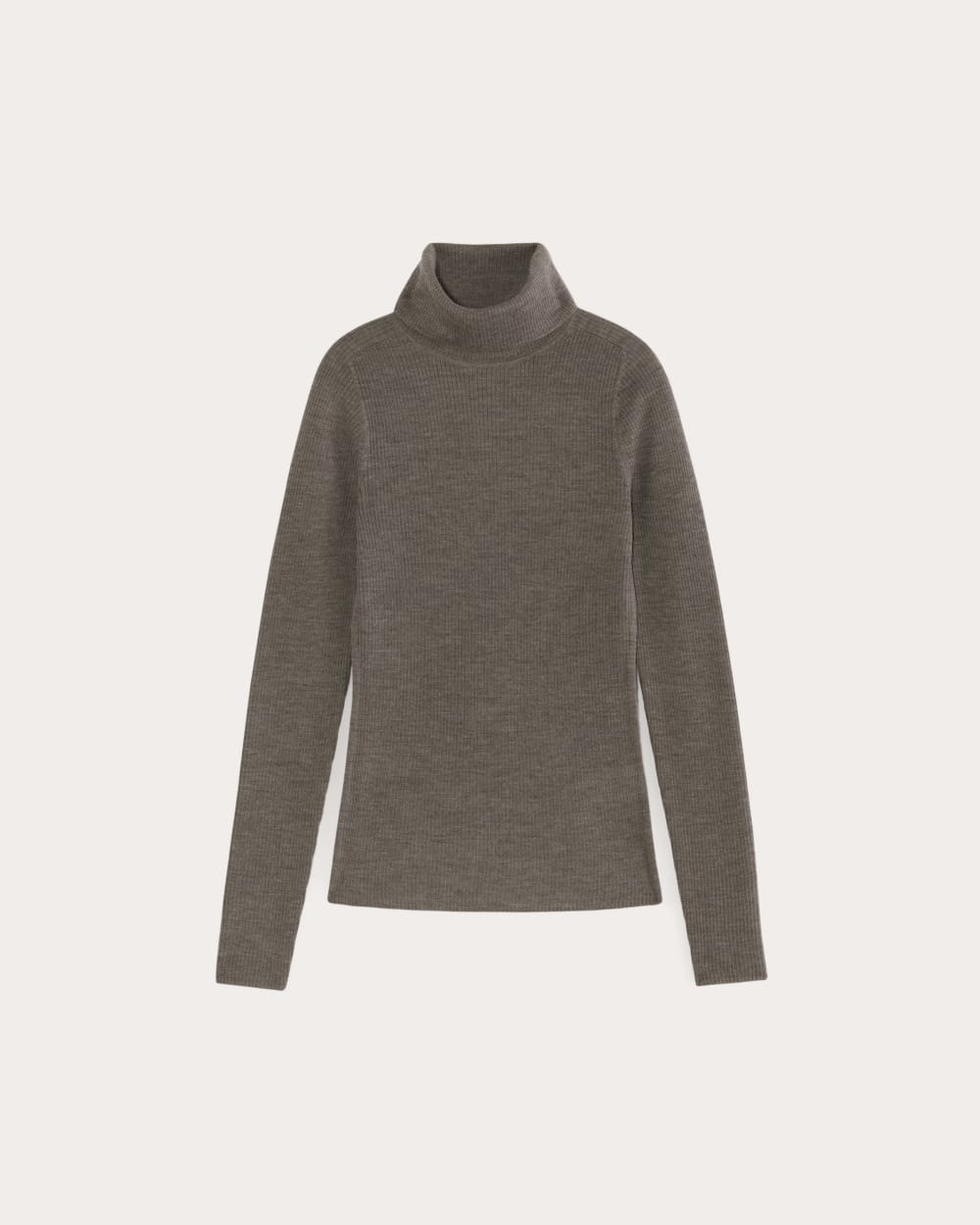 The Turtleneck in Ultrasoft Merino | Heather Cocoa