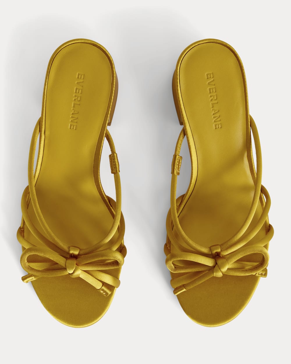 The Bow Heel | Golden Sun Satin
