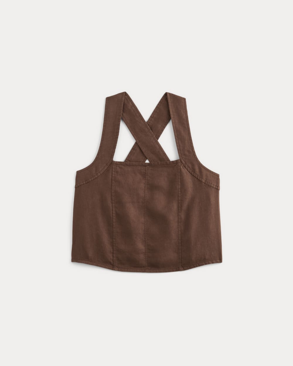 The Crossback Tank in Linen | Cedarwood