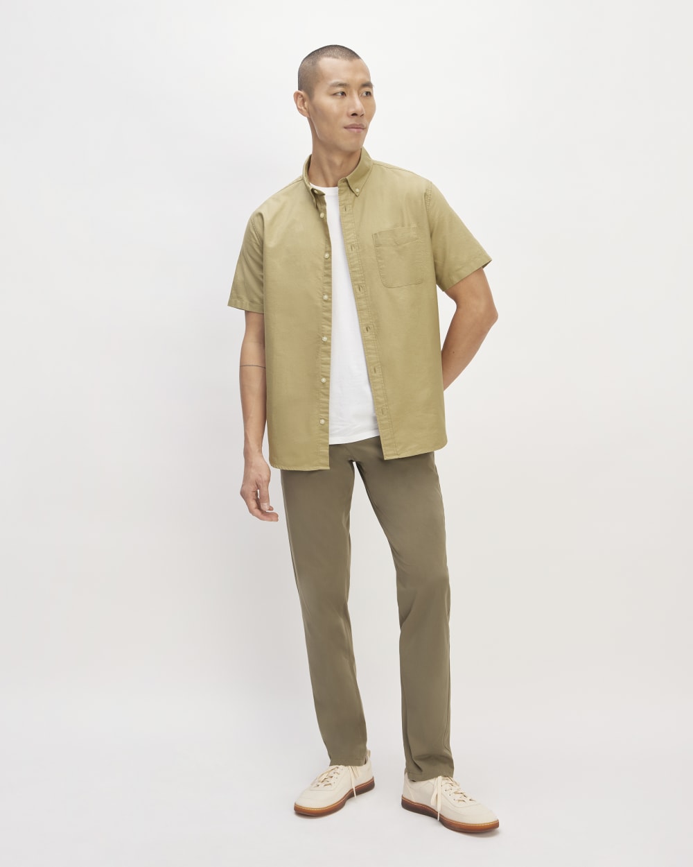 The Organic Short Sleeve Oxford Shirt | Cornstalk
