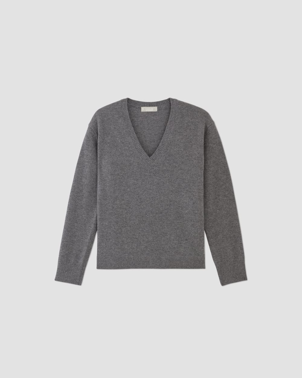 The Classic V in Cashmere | Heather Charcoal