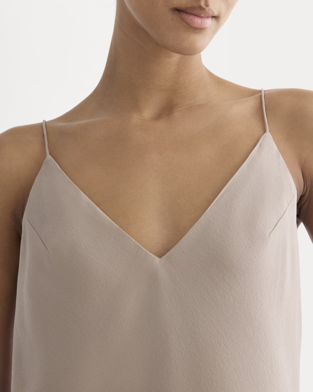 The Tie Back Cami in Washable Silk | Burnt Sugar