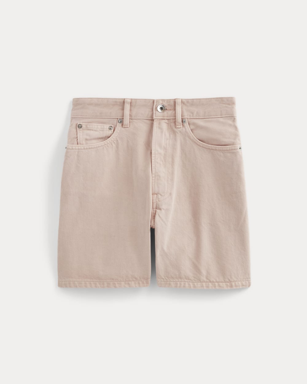 The A-Line Denim Short | Garment-Dyed Pink
