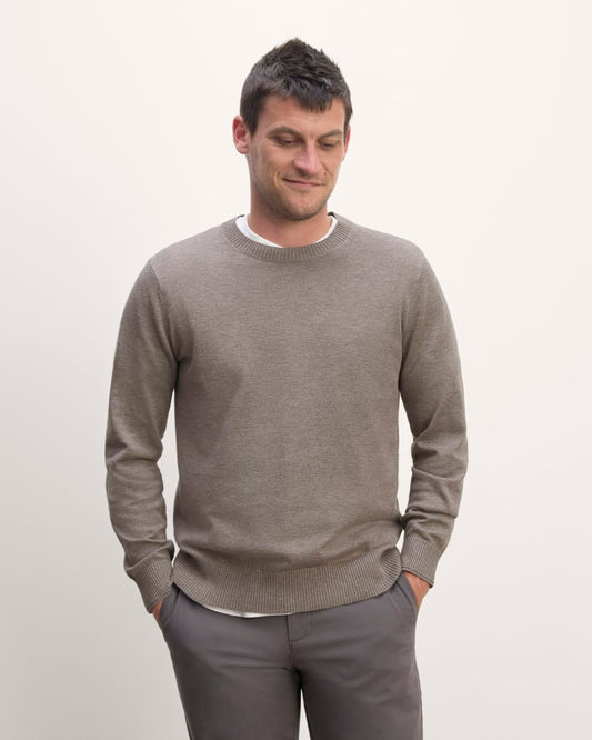 The No-Sweat Sweater | Uniform | Taupe Melange
