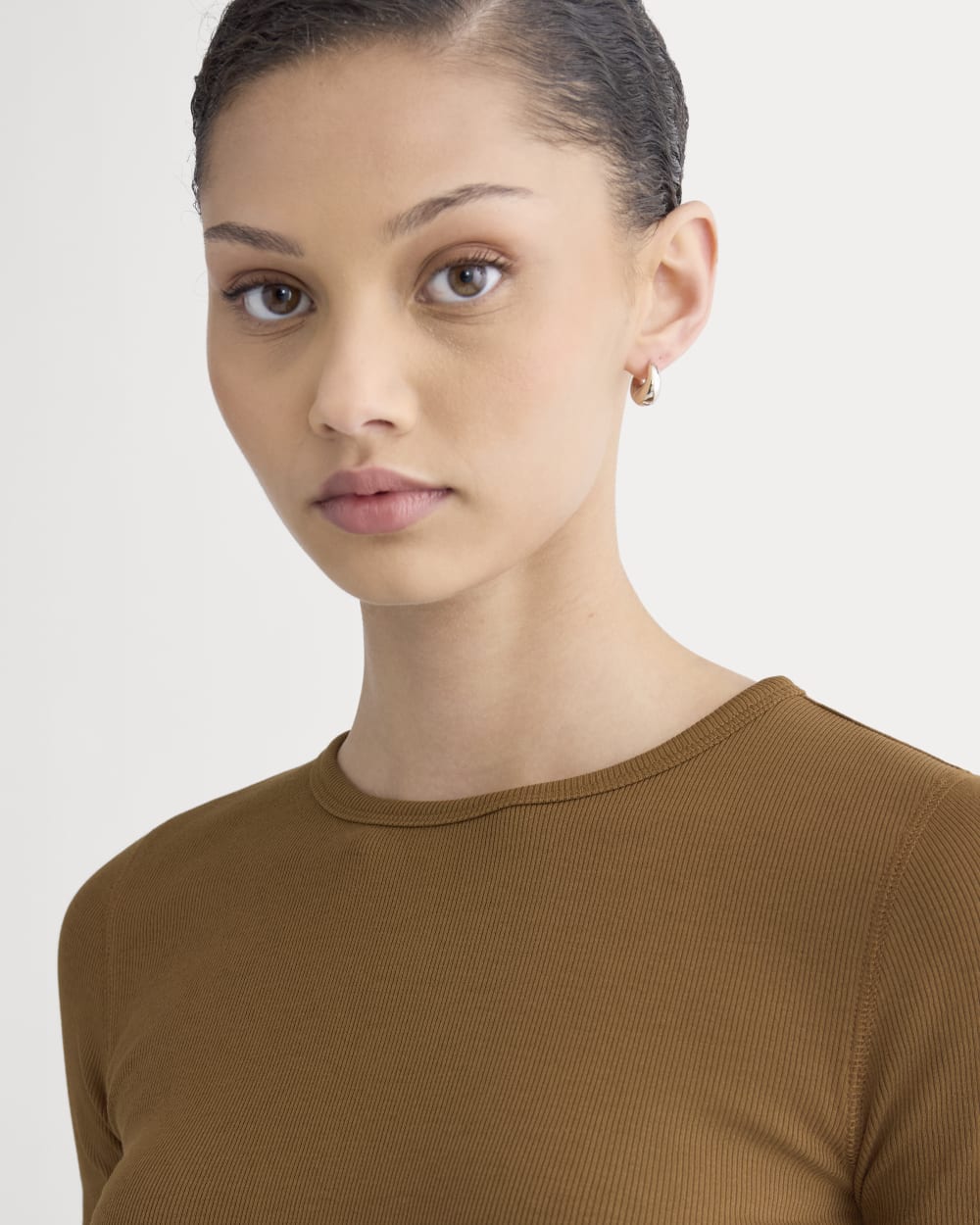 The Luxe Rib Crew | Toffee