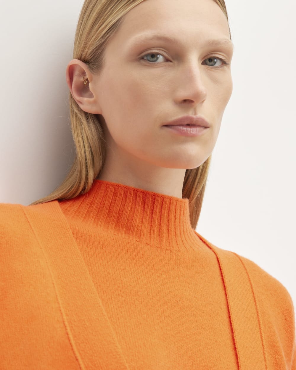 The Good Merino Wool Cardigan | Orange