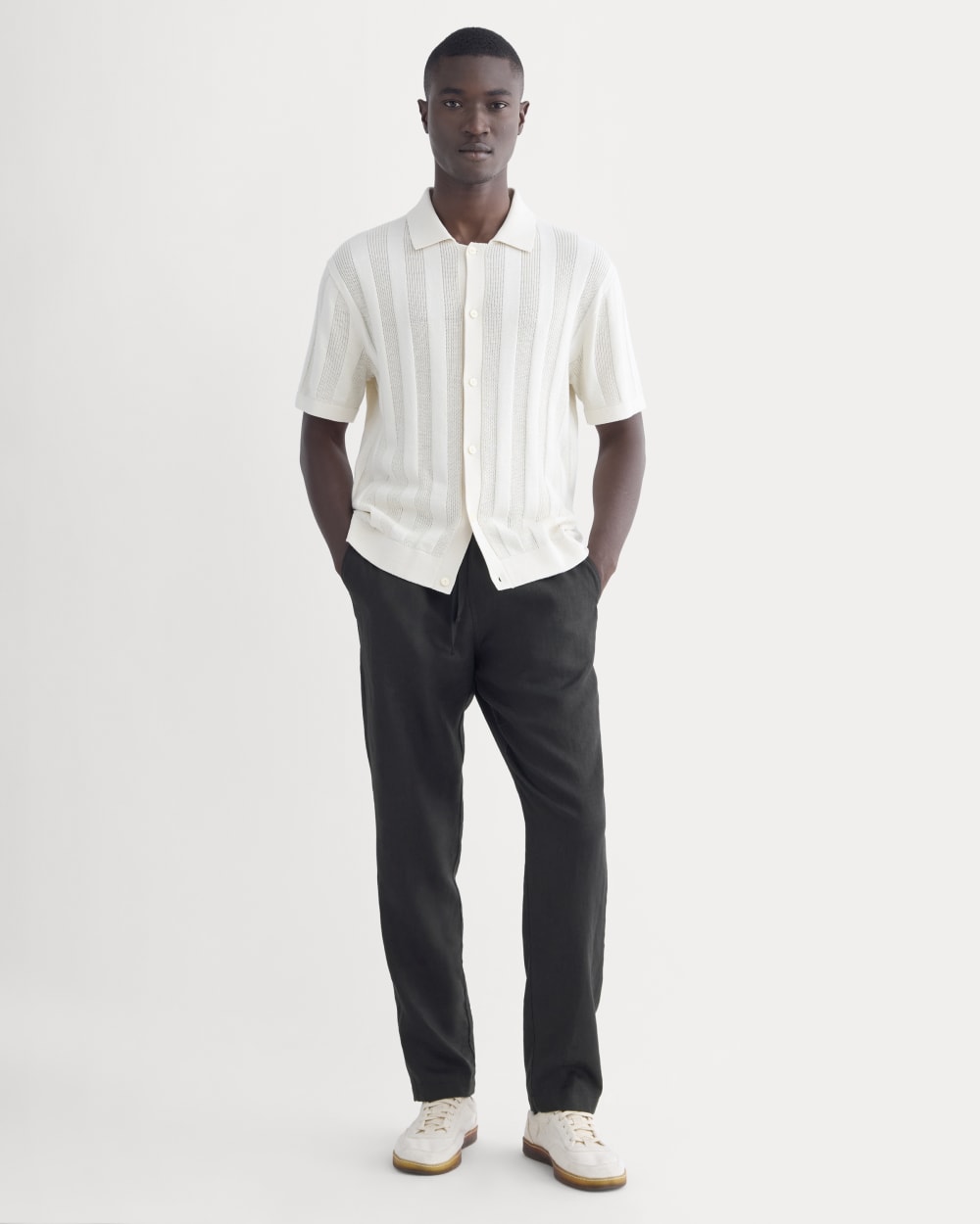 The Linen Easy Pant | Black