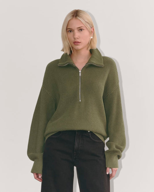 The Half-Zip in Everyday Cotton | Kalamata