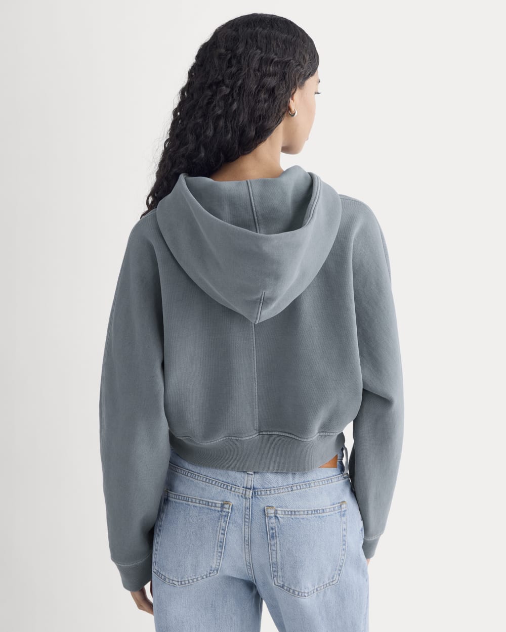 Everlane x The Laufey Foundation Cropped Full-Zip Hoodie | Vintage Indigo