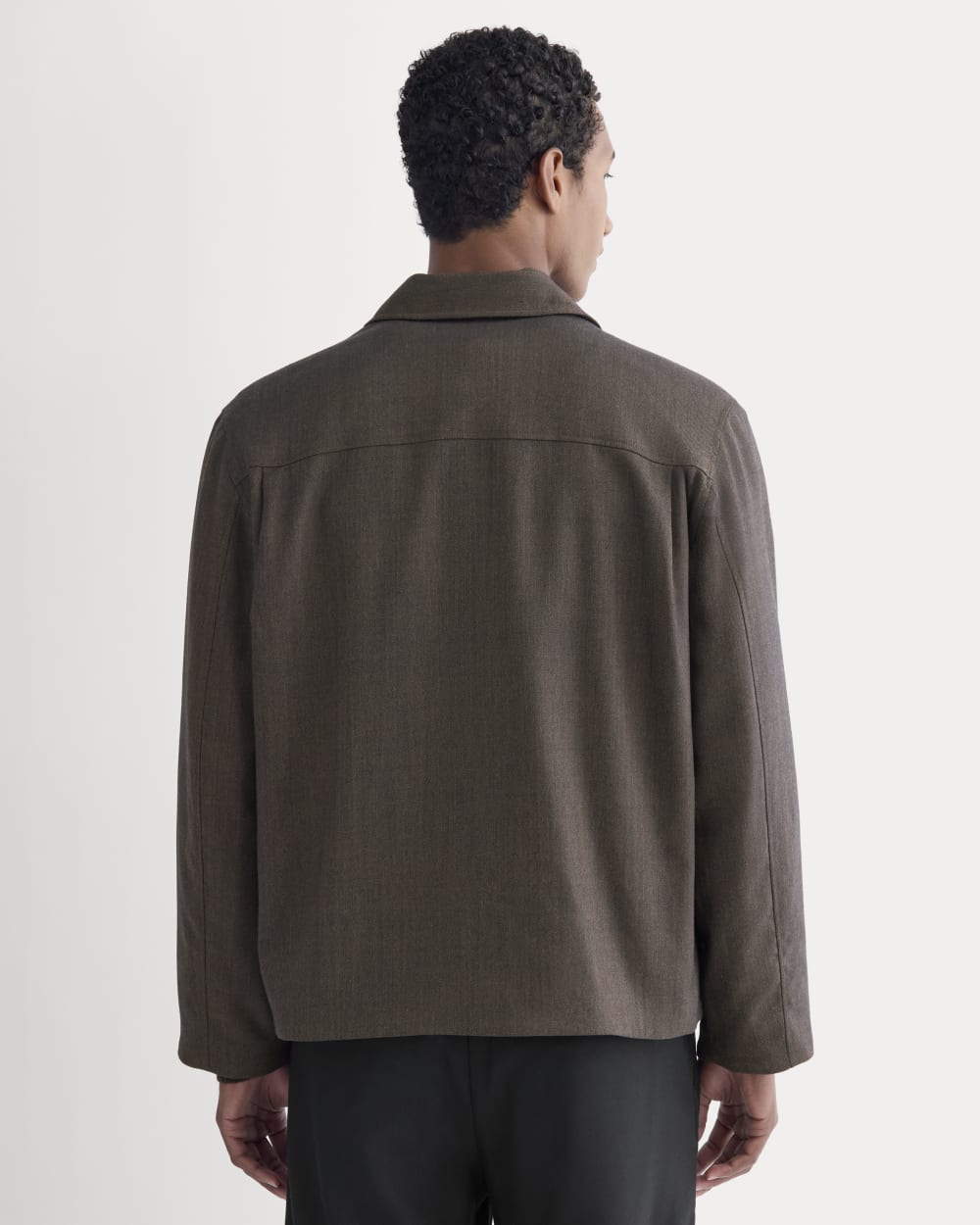 Tailored Zip Jacket | Heathered Fudge