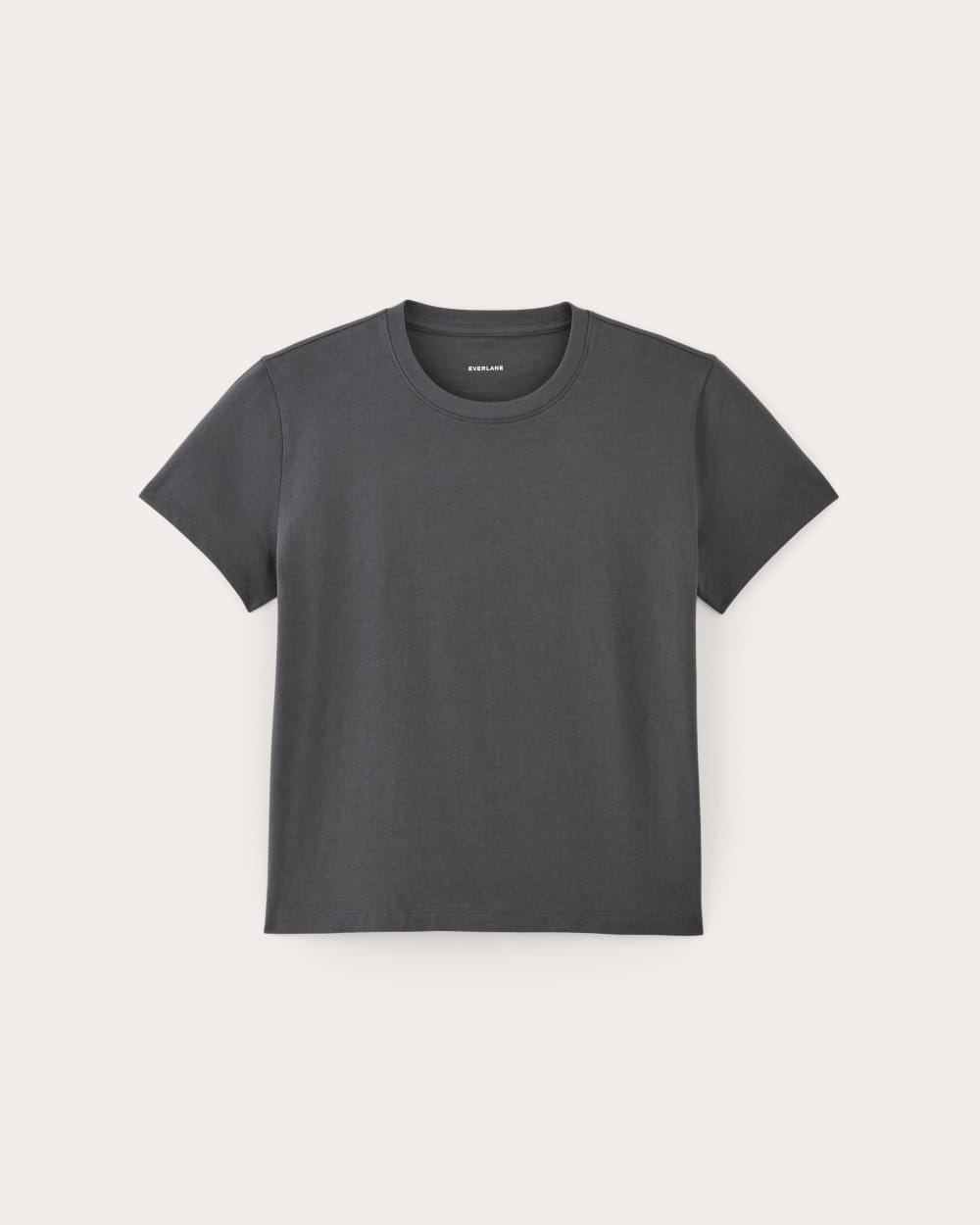The Box-Cut Tee in Essential Cotton | Graphite | No Pocket