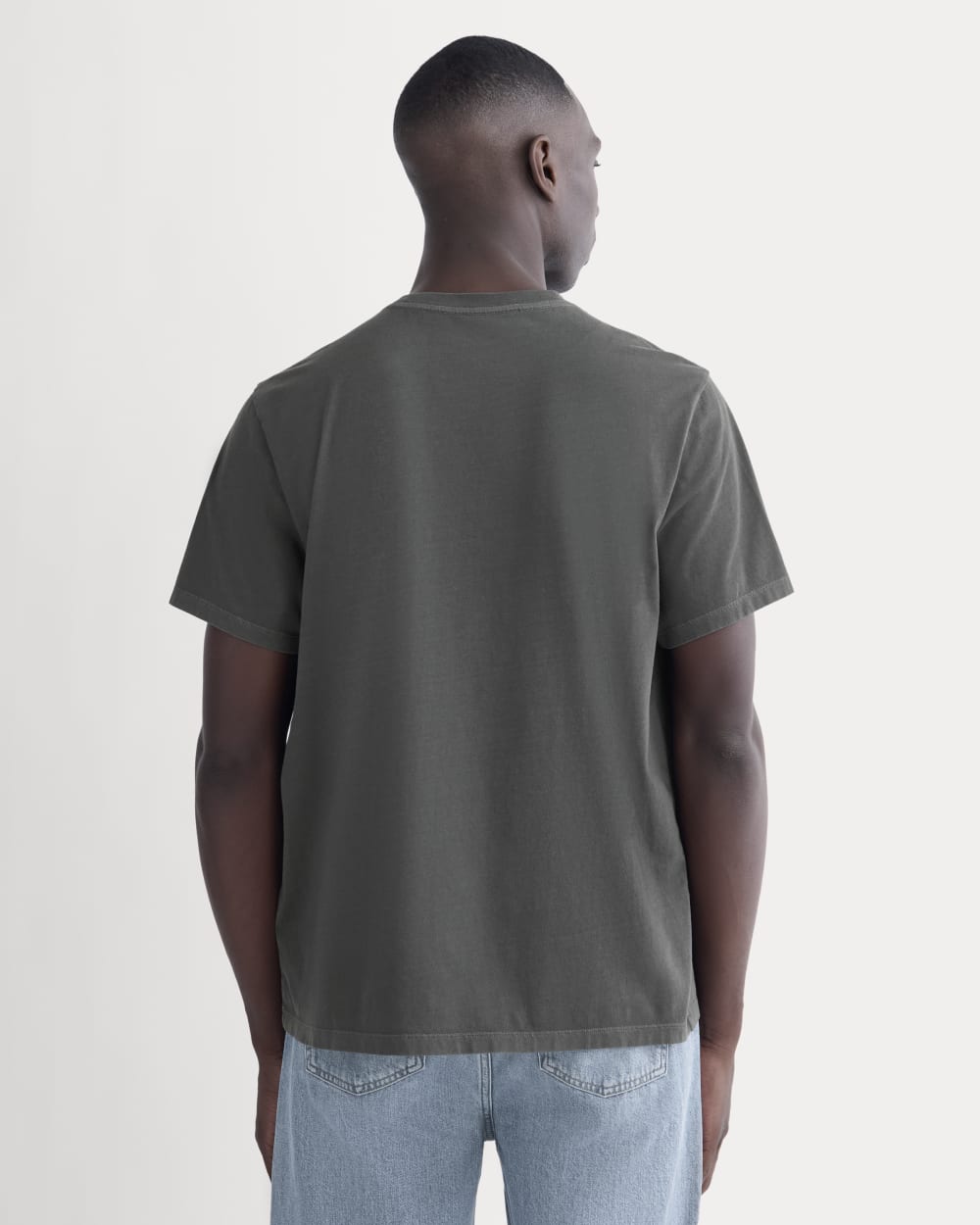 The Essential Organic Garment-Dyed Crew | Black