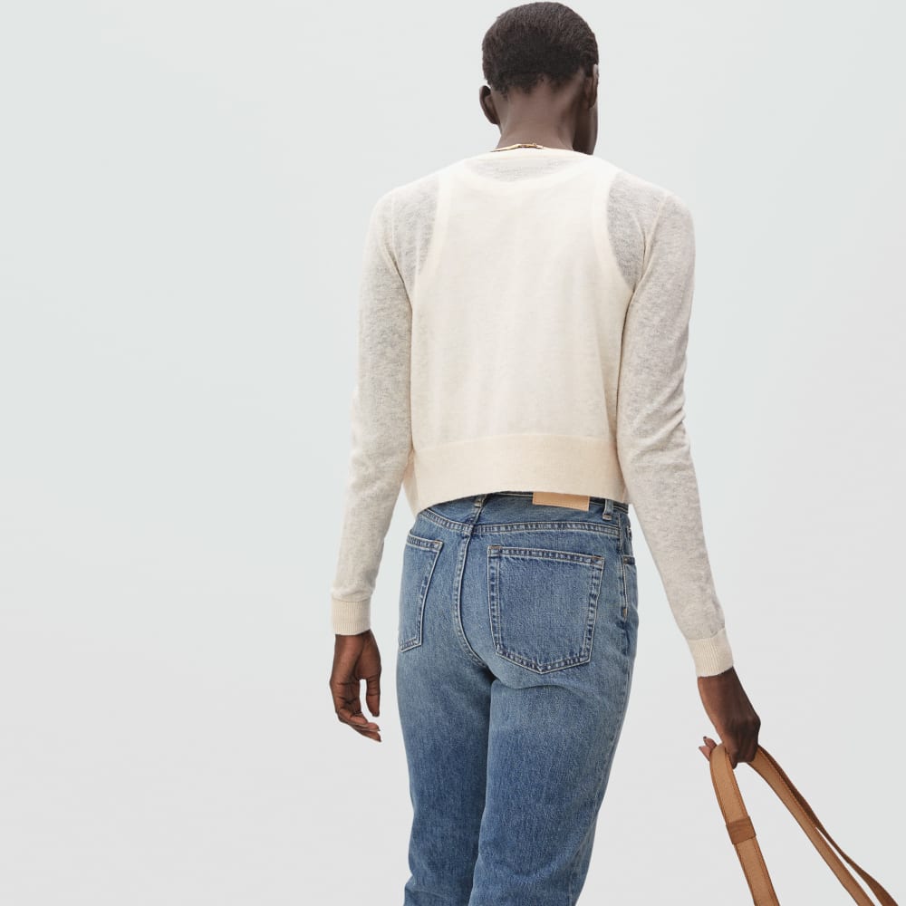 The Featherweight Alpaca Cardigan | Heathered Bone