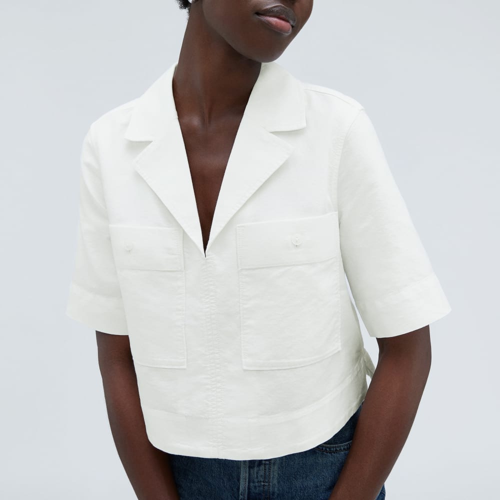 The Oxford Popover | White