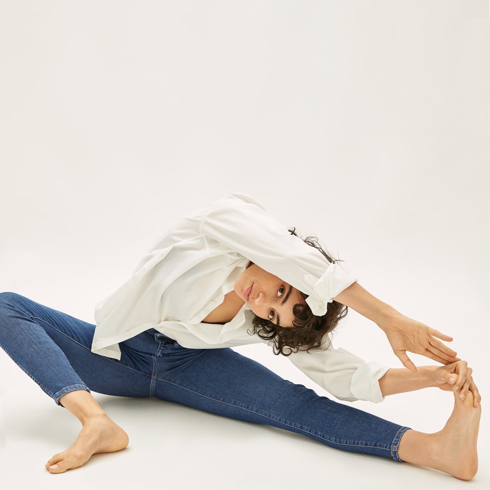 The Way-High® Clean Front Skinny Jean  | Vintage Blue | 28.5” Inseam