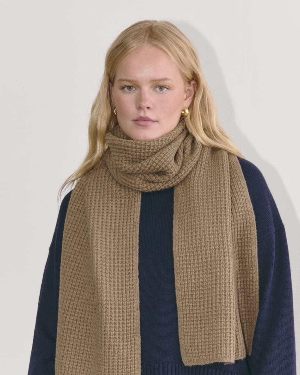The Waffle Scarf | Camel