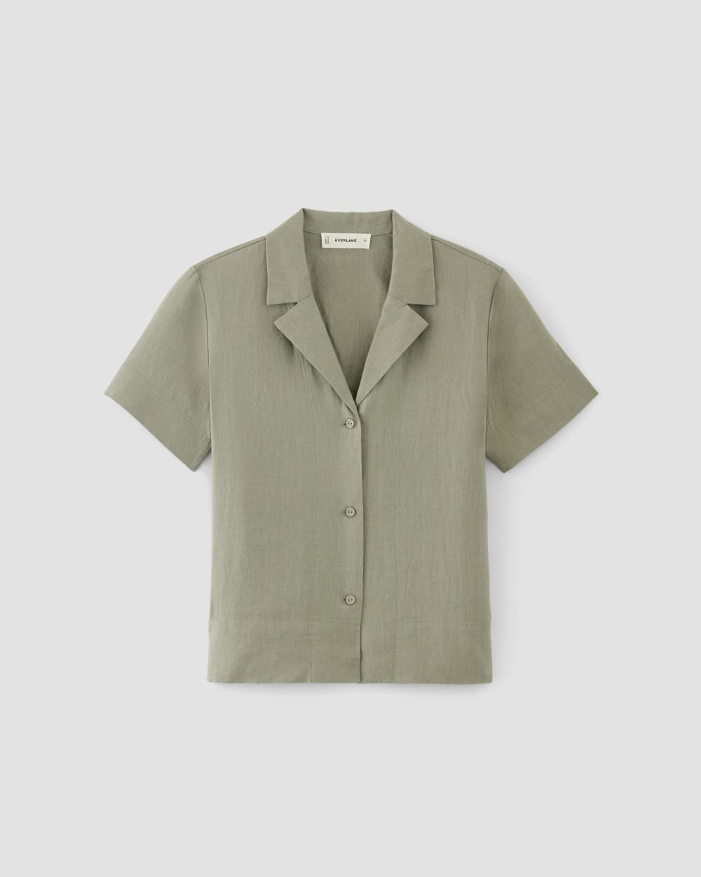 The Notch Shirt in Linen | Sage Green