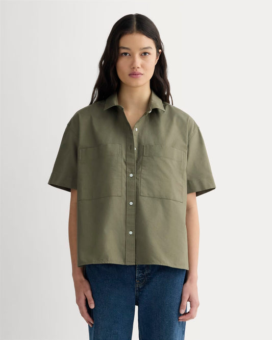 The Short-Sleeve Boxy Oxford | Kalamata