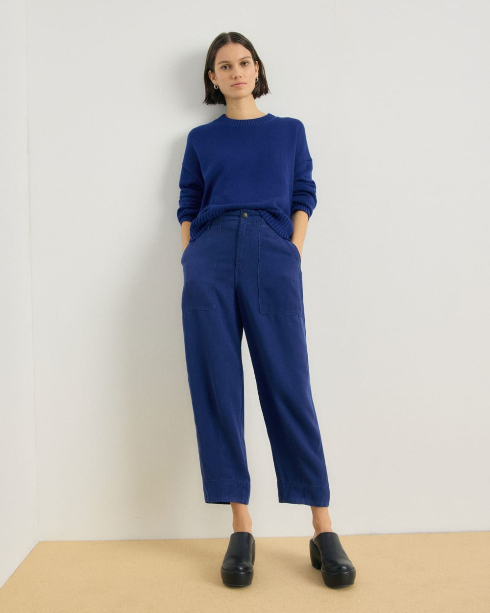 The Boxy Sweater in Everyday Cotton | Bellwether Blue