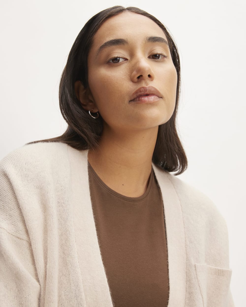 The Cozy-Stretch Relaxed Cardigan | Whisper Pink