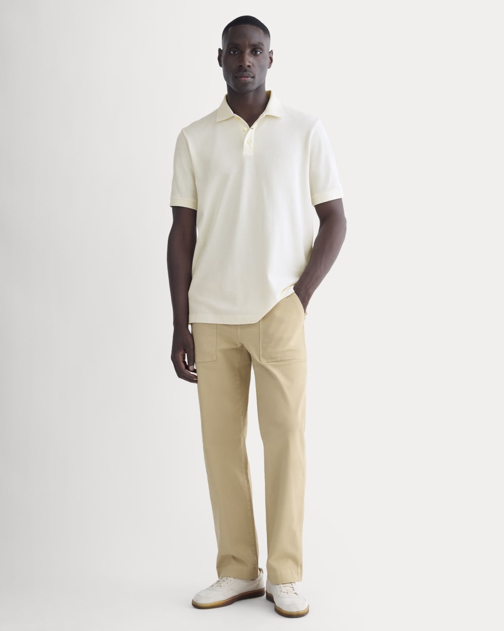 The Pique Polo | Bone