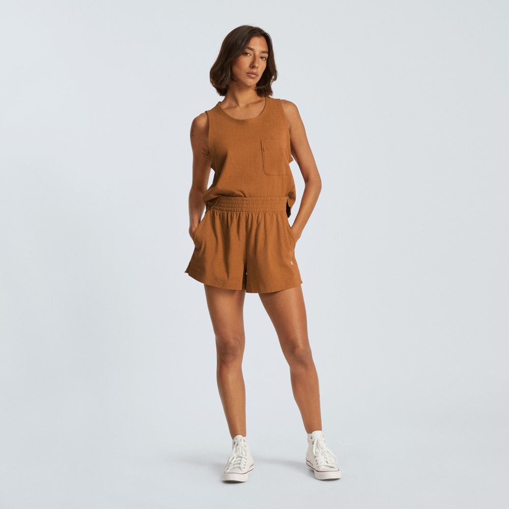 The Retro Jersey Short | Tawny Brown