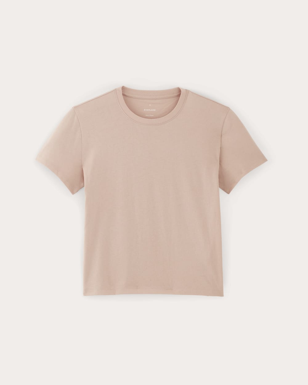 The Box-Cut Tee in Essential Cotton | Rose Smoke  | No Pocket