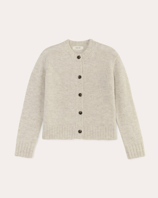 The Crew Cardigan in Alpaca | Almond