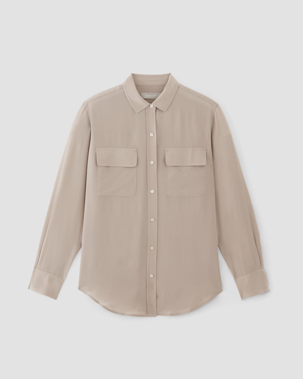 The Utility Shirt in Washable Silk | Burnt Sugar