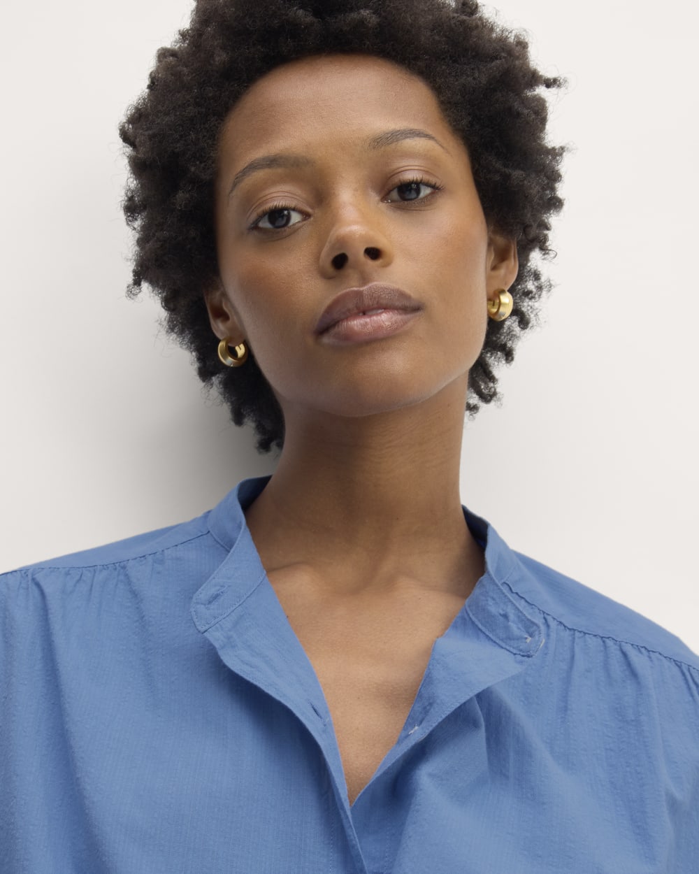 The Gauze Oversized Shirt | Blue Opal