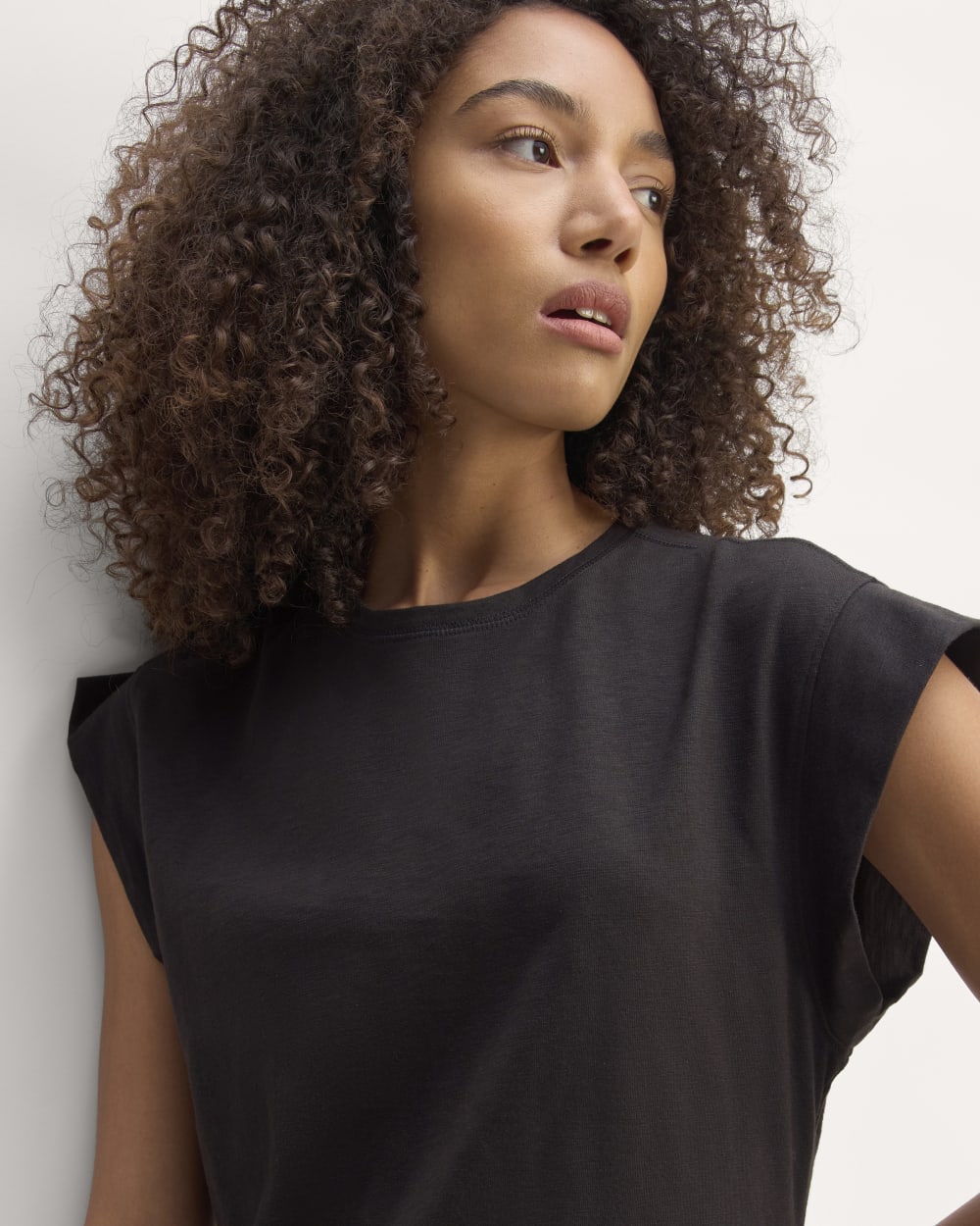 The Muscle Tee Midi Dress | Black