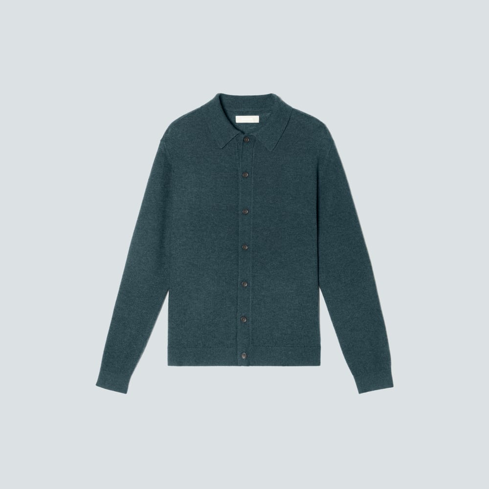 The Merino-Blend Sweater Polo | Deep Teal
