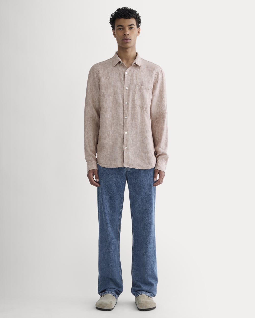 The Classic Shirt in Linen | Burlwood Chambray