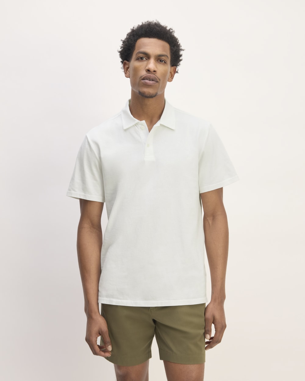 The Premium Weight Short-Sleeve Polo | White