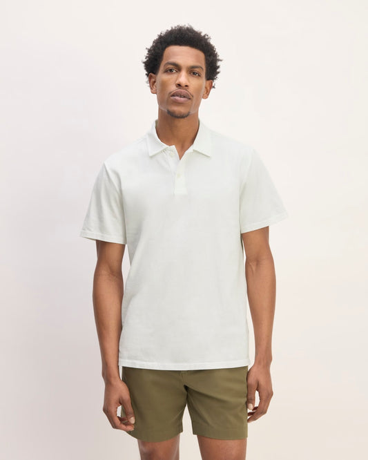 The Premium Weight Short-Sleeve Polo | White