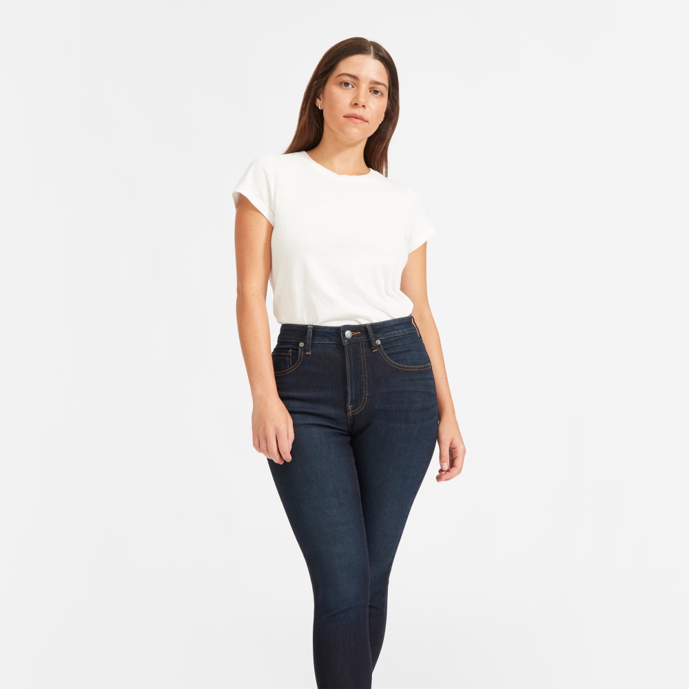 The Curvy Authentic Stretch High-Rise Skinny Jean | Dark Blue Wash | 26.5 Inseam
