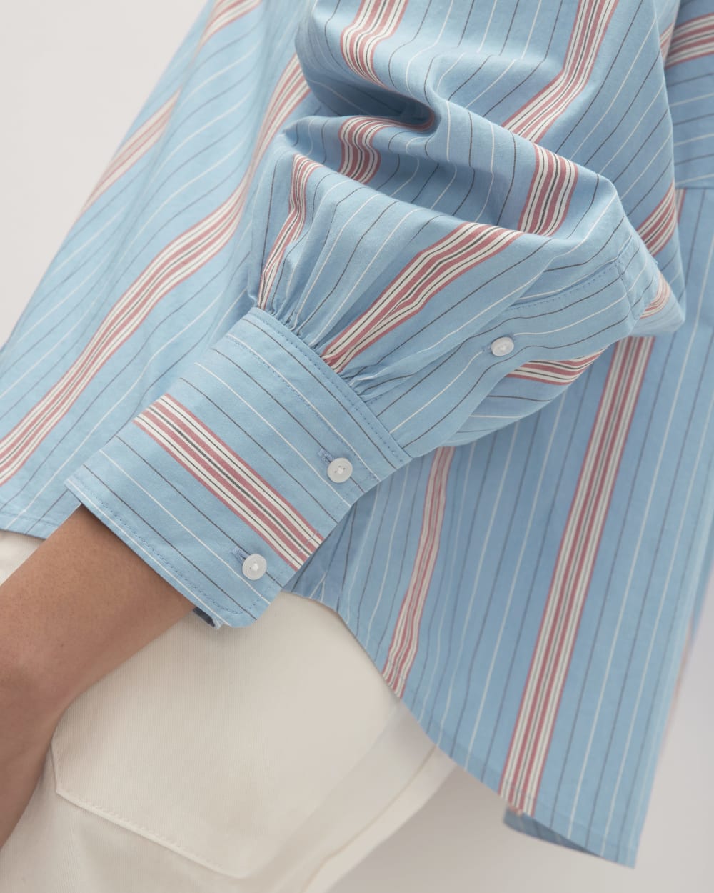 The Oversized Raglan Shirt | Parisian Blue / Black / Rusted Red / Bone