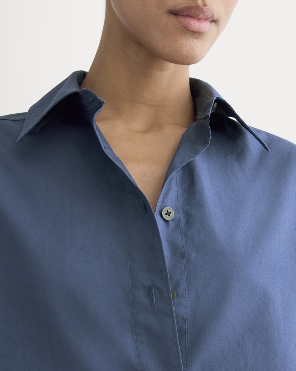 The Boyfriend Shirt in Ultrasoft Cotton | Deep Lazuli Blue