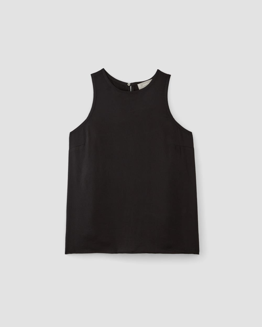 The Satin Racerback Top | Black