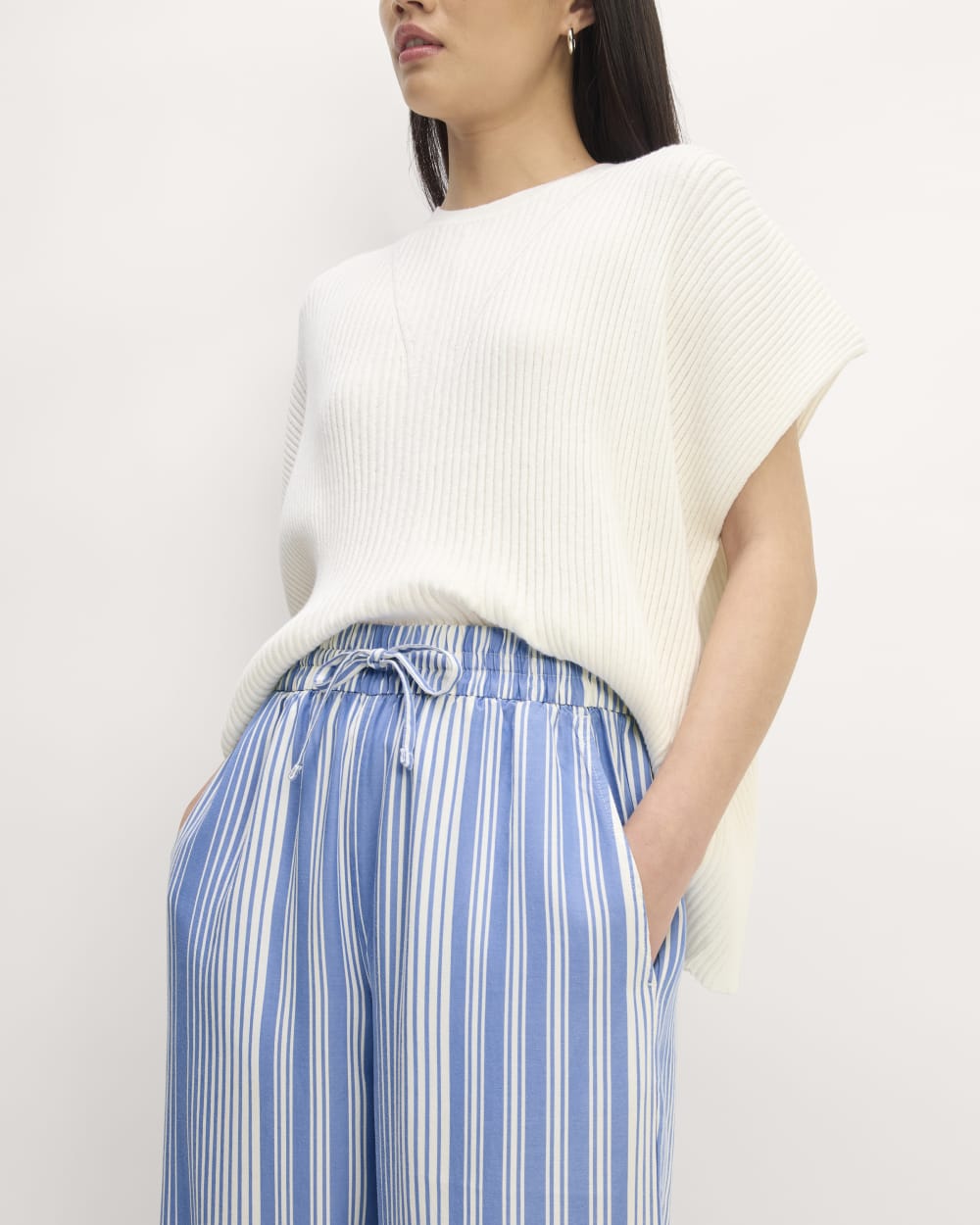 The Wide-Leg Pant in Butterlite | Granada Sky Blue / Bone