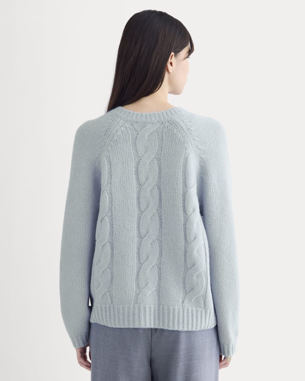 Cloud Cable V-Neck Sweater | Forever Blue
