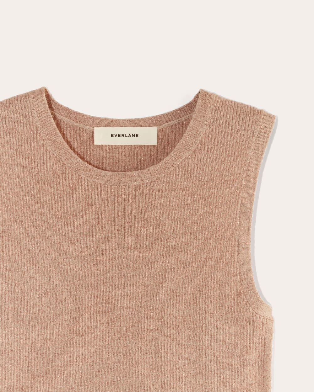 The Tank in Lurex Merino | Rose Gold