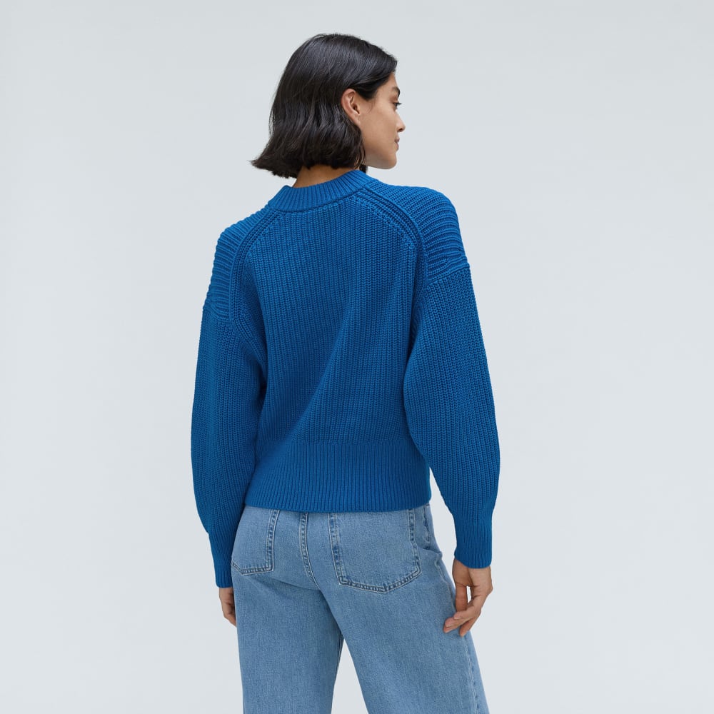 The Texture Cotton Crew | Lapis Blue